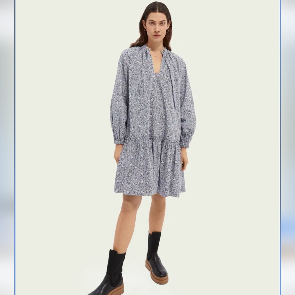 Scotch & Soda Puffed Sleeve Dress